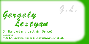 gergely lestyan business card